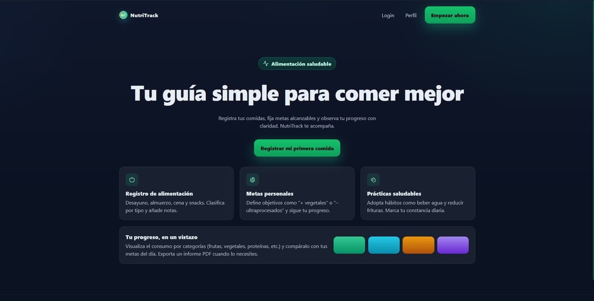 NutriTracker screenshot 1