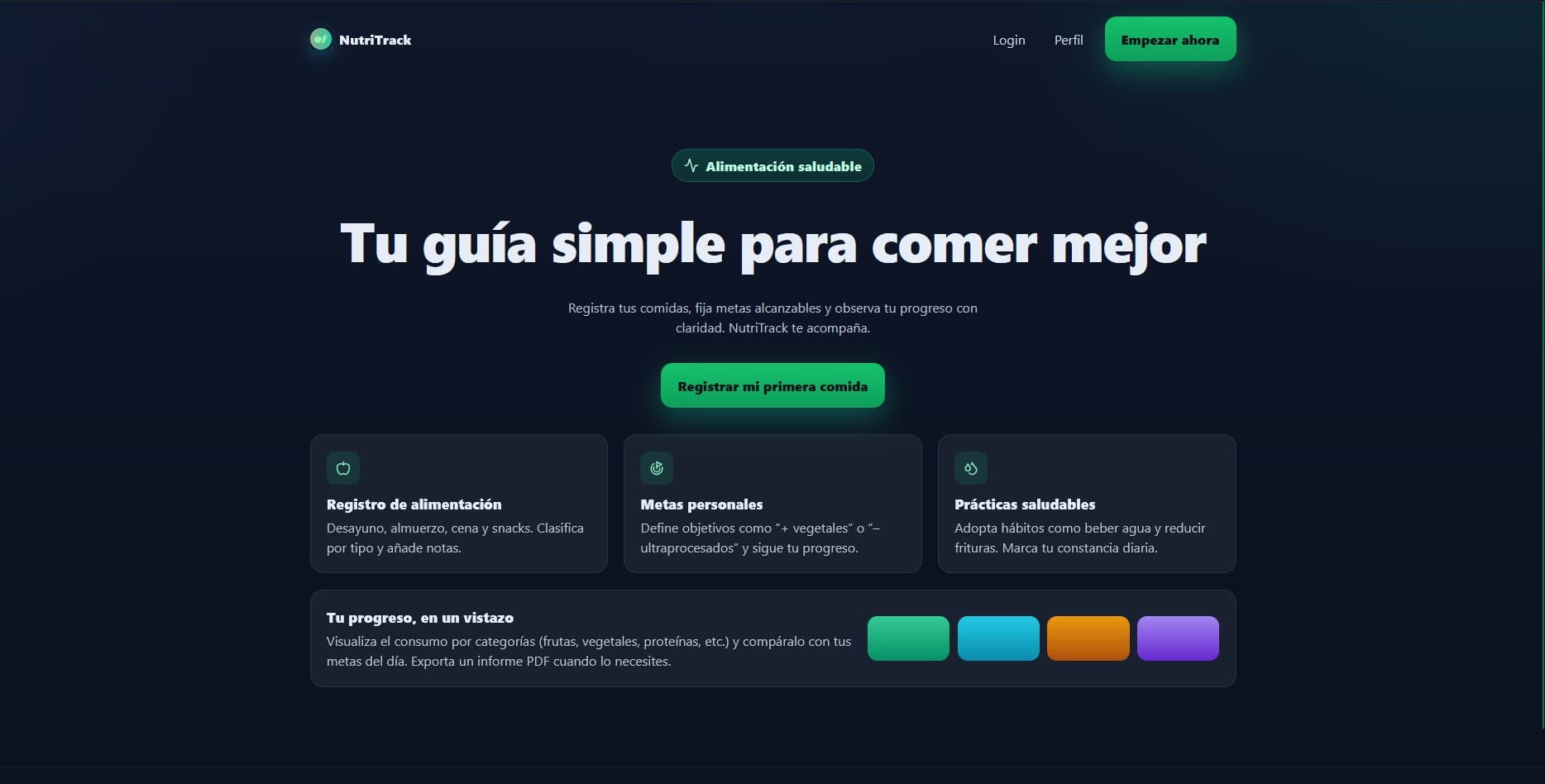 NutriTracker screenshot 1
