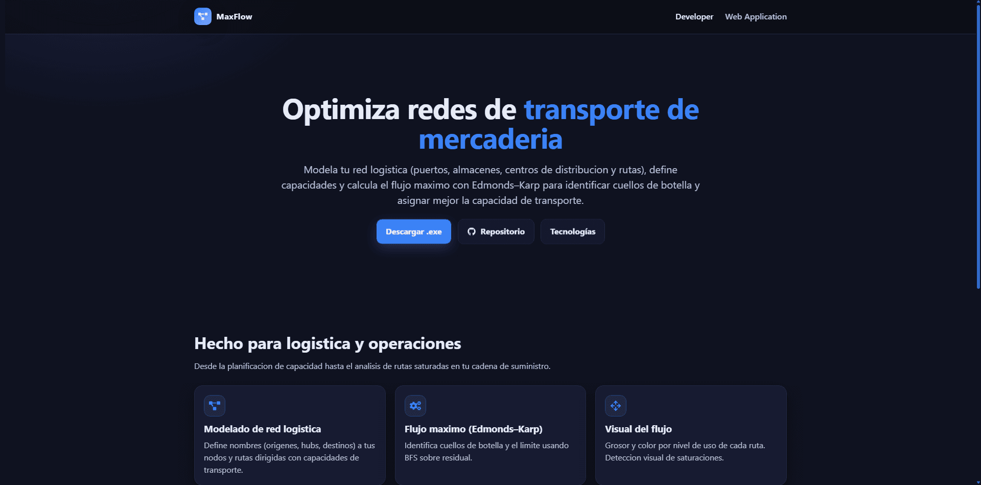 Maxflow screenshot 1