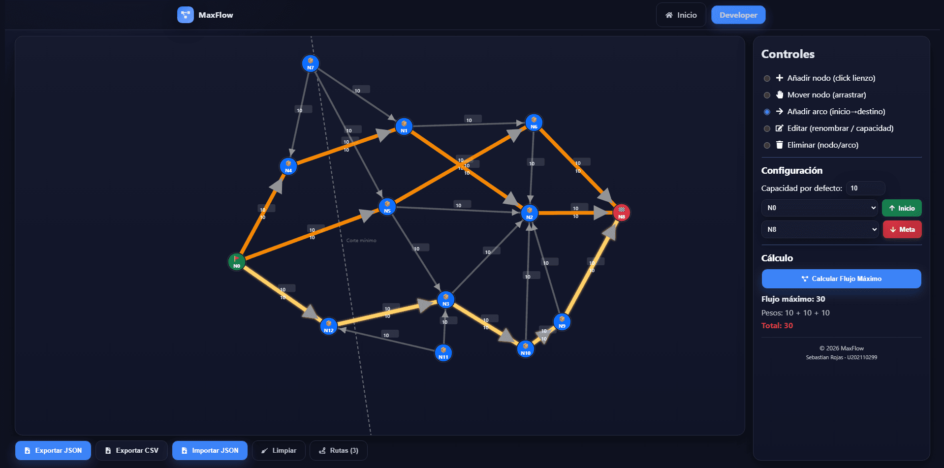 Maxflow screenshot 2
